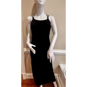 Y2K Velvet Maxi Dress Black Crisscross Back Evening Gown Whimsigoth Dark Fairy